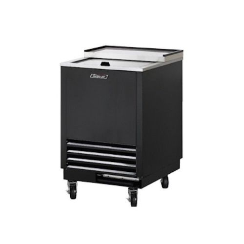 New turbo air 24&#034; black single lid underbar glass/mug chiller &amp; froster!! for sale