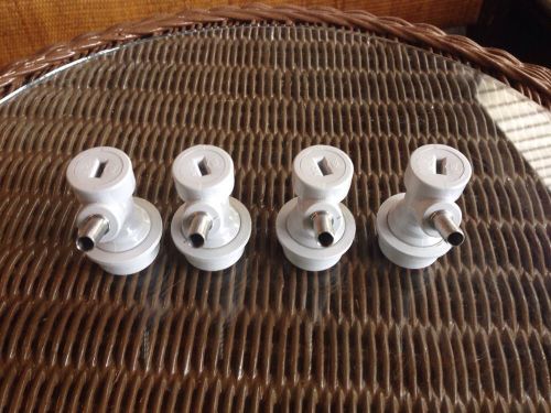 Ball Lock 1/4&#034; Barb Home Brew Keg Tap - Lot Of 4!