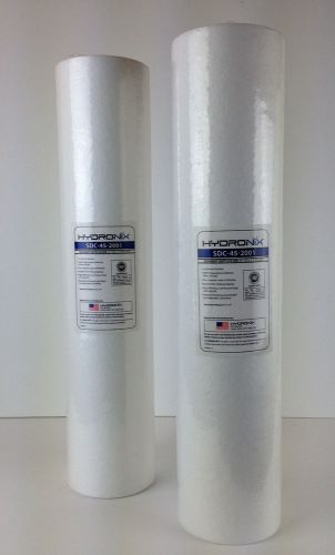 TWO  BIG BLUE 5 MICRON SEDIMENT WATER FILTERS 4.5&#034; X 20 &#034; | NSF CERTIFIED