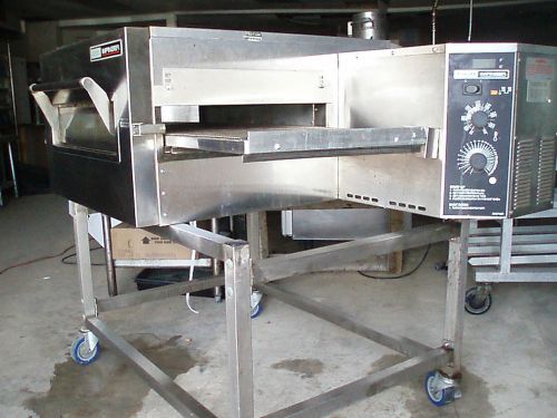 LINCOLN IMPINGER 1132 CONVEYOR PIZZA OVEN PIZZERIA STOVE DETROIT W/ STAND 3PHASE