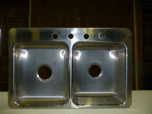 Polar ware double comp. stainless steel kitchen sinks for sale