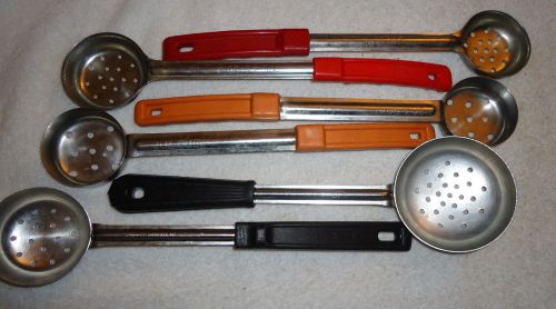 Stainless steel restaurant - measuring straining ladles for sale