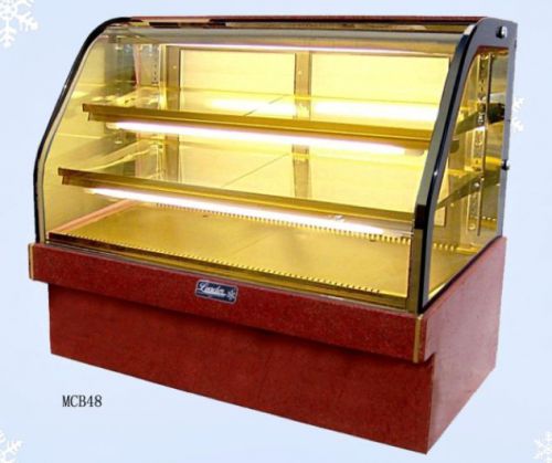 Brand new! leadermcb48 - 48&#034; curved glass refrigerated deli display case for sale