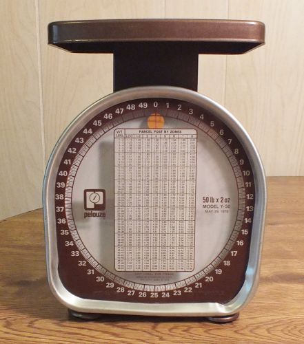 Pelouze Y-50 Postal 50 LB Scale, Mechanical -Very Strong Clean Condition