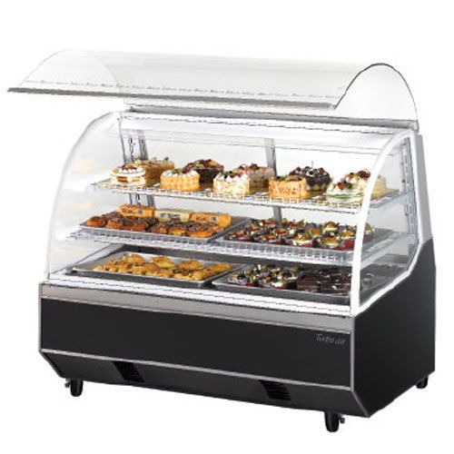 Turbo tb-5r display case, curved glass, bakery, refrigerated, lift up glass, 59- for sale