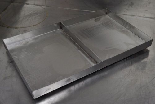 Heavy Duty Stainless Steel Custom Tray Pan Griddle Steam Table Grill 2 sections