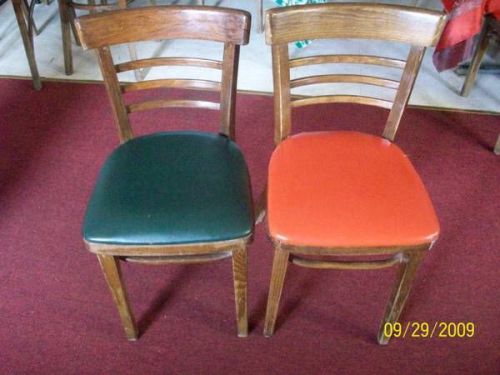 30 Upholstered Ladder Back Solid Wood Chairs