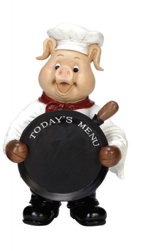Pig Fat Chef With Today&#039;s Menu Chalk Sign Board 13&#034;