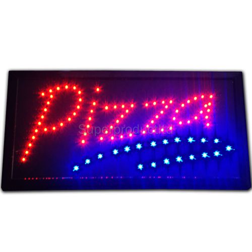 Bright Animated PIZZA restaurant Open LED Sign neon Light pie italian Bar Pub