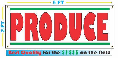 PRODUCE BANNER Sign NEW XL Larger Size Best Quality for the $$$$$