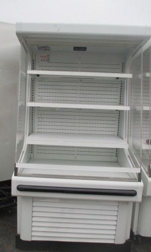 Gsvm4072 hussmann refrigerated open air display case - merchandiser- white for sale