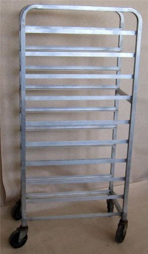 Lot of (4) High Quality  Aluminum Meat Transport Racks for Butcher or Grocery