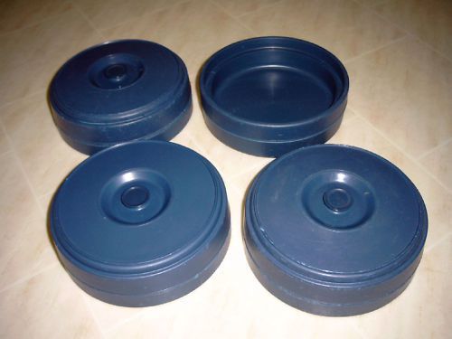 4 BLUE CAMBRO TYPE INSULATED FOOD DOMES PLATE COVERS 8&#034;