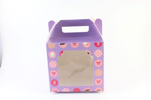 15X10x14 CM PINK BAKERY BOXES GREAT FOR COOKIE , DOLL, SNACK AND CANDY