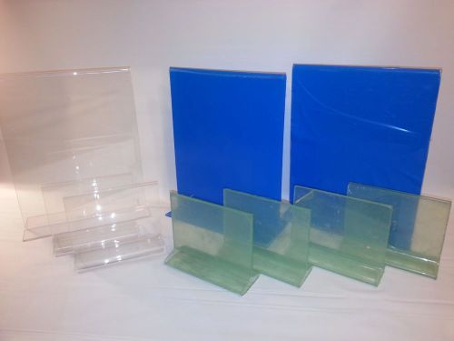 Arcrylic Clear Menu holders Lot of 9