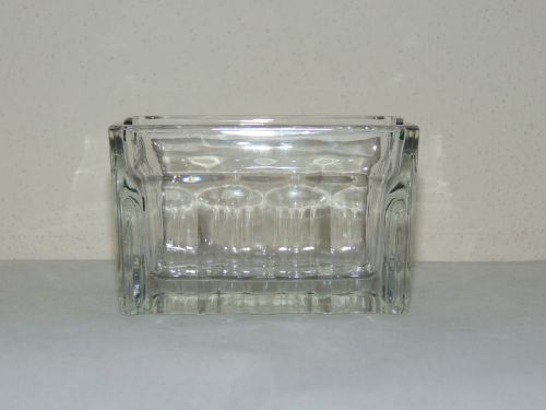 Lot, QTY of 11 Clear Glass Square Sugar Packet Containers. Restaurant, Bar (L2)