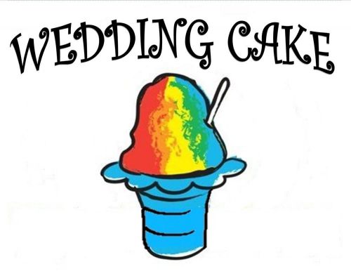 WEDDING CAKE SYRUP MIX Snow CONE/SHAVED ICE Flavor GALLON CONCENTRATE #1