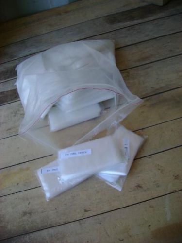 300 2x4 CLEAR Flat Poly Bags, Plastic Bags  - 3 packages of 100