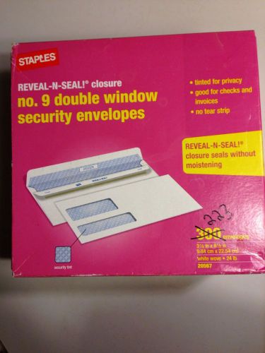 Reveal N Seal No 9 Double Security Envelopes Partially Used Box 223 Left
