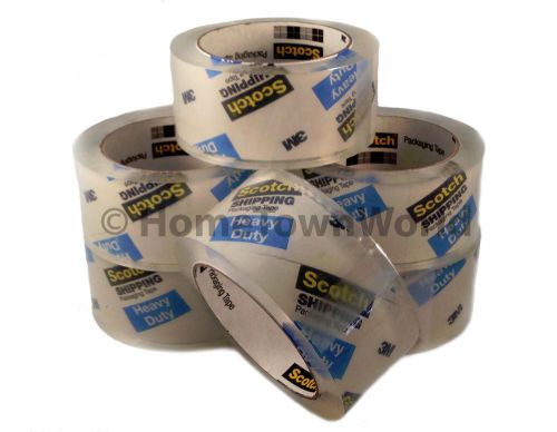 6 ROLLS Scotch Shipping Packing Tape Heavy Duty 3M 54.6yd ea 3850-8 Made in USA