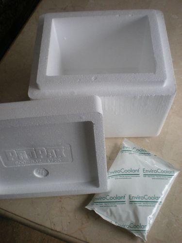 ProPak Styrofoam Cooler Shipping Container 11 x 9 x 10 w/Freezer Gel Pack