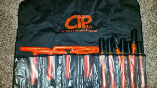 Cip- t-handle hex wrench set,nut drivers, screw drivers 1000 volt insulated set for sale
