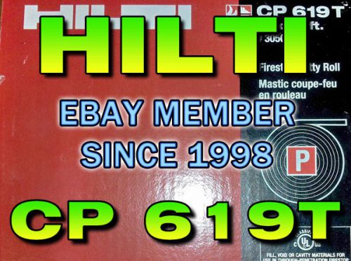NEW Hilti Firestop Putty Roll CP 619T (1&#034; x 12 ft.)