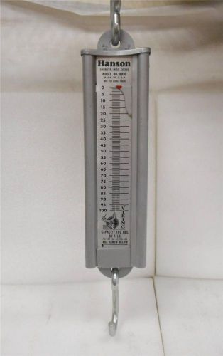 Hanson model 8910 viking spring scale 100 lb weight capacity u.s.a. made for sale