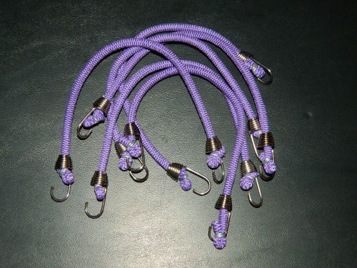 (6) 10&#034; Purple Bungee Cords