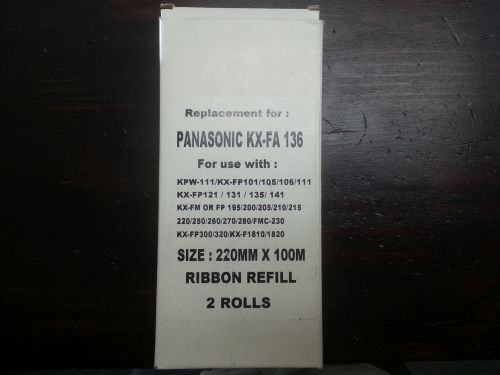 PANASONIC KX-FA136 INK FILM 2 ROLLS SEALED