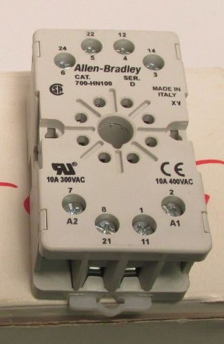 700-HN100 Allen Bradley AB 8-pin Socket Series D  Lot of 8@ Made in Italy New