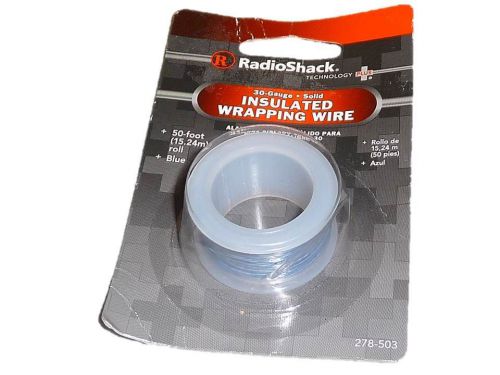 New Radioshack 50-Ft. Blue Insulated Wrapping Wire (30AWG) 278-503