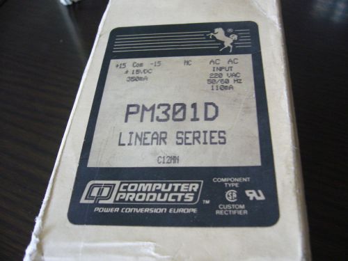 NEW COMPUTER PRODUCTS PM301D Linear Series +/-15VDC 350mA AC/AC Power Supply