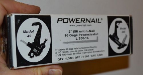 800+ Piece, Powernail L200-16 2&#034; 16 Guage Power Cleat Hardwood Flooring Nails