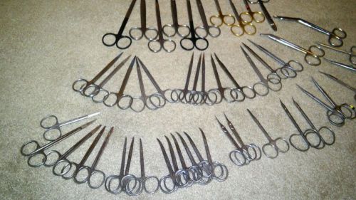 MILTEX SCISSORS MIXED LOT OF 50. STAINLESS