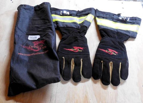 1 pr dragon fire products alphax structural fire fighting gloves size xl dfc1 for sale