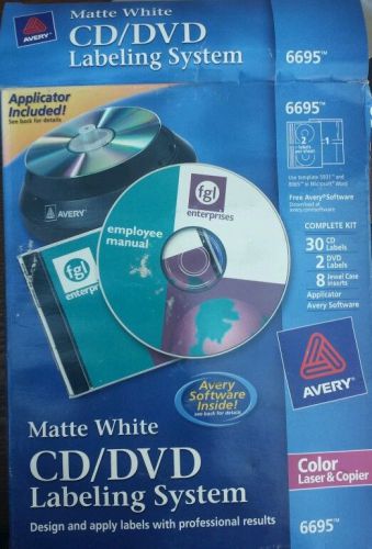 Lot of 2 Avery Dennison AVE6695 DVD Label -- no original packaging included--