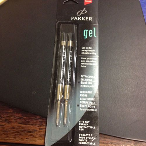 Parker Retractable Gel Refill Black Ink 30525 - 3 packs/6 total refills