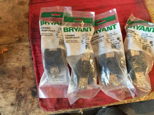 4 Bryant 70520FR locking receptacles