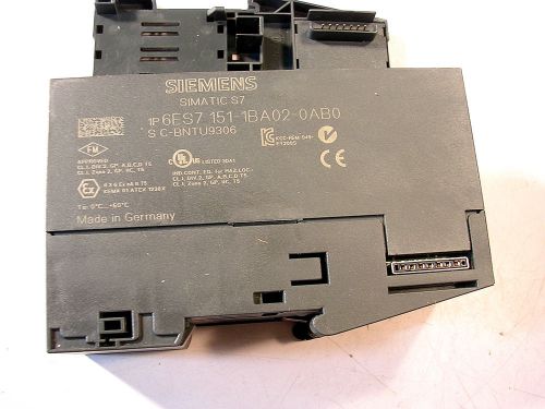 Siemens interface module 6es7 151-1ba02-0abd   12 mbit/s new for sale