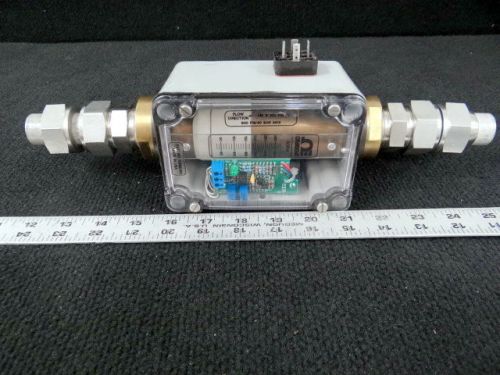 Omega in-line pneumatic flow meter model # flmg-10260br-ma, 1 inch npt for sale