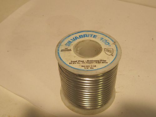 Silvabrite 100 1/8in Diameter 95.6%Tin 4%Copper.0.4%Silver Lead Free Solder 1lb