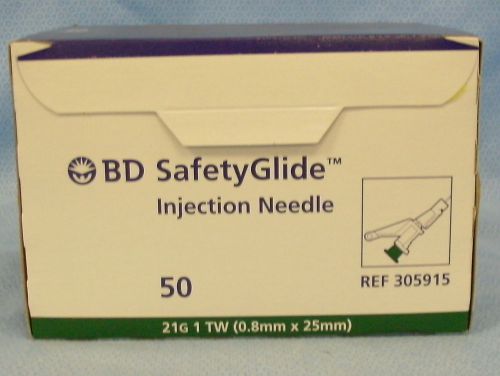 1 Box of 50 BD Safetyglide Inj. Needles #305915