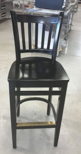 New 29&#034; Black &#034;Oak Street&#034; Wood Bar Stools