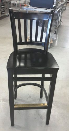 New 29&#034; Black &#034;Oak Street&#034; Wood Bar Stools