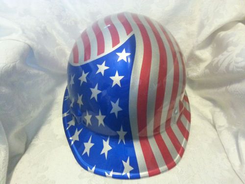 American Flag Construction Hard Hat