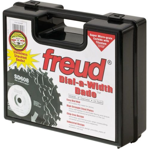 Freud SD608 8&#034; Dial-A-Width Stacked Dado Set