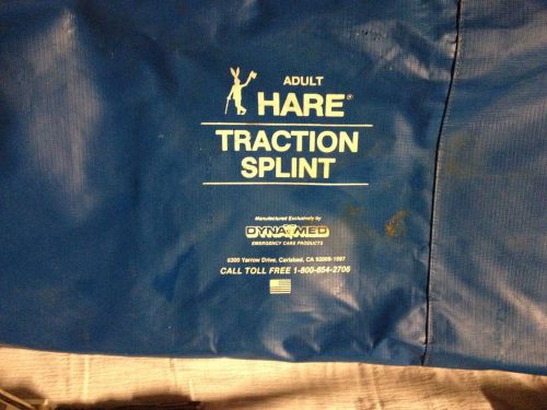 DYNA MED HARE Adult Traction Splint Lower Extremity Straps Case SI008 used