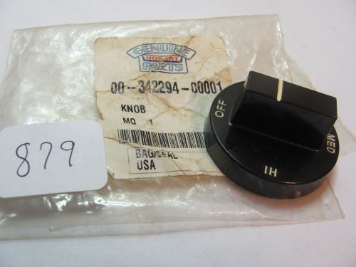 Hobart 3 Heat Switch Knob 00-342294-0001 Off High Med Low #879