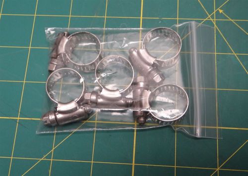 Tridon 300ss type f marine boat hose clamps, 1/2&#034; width, 1&#034; diameter, lot of 5 for sale